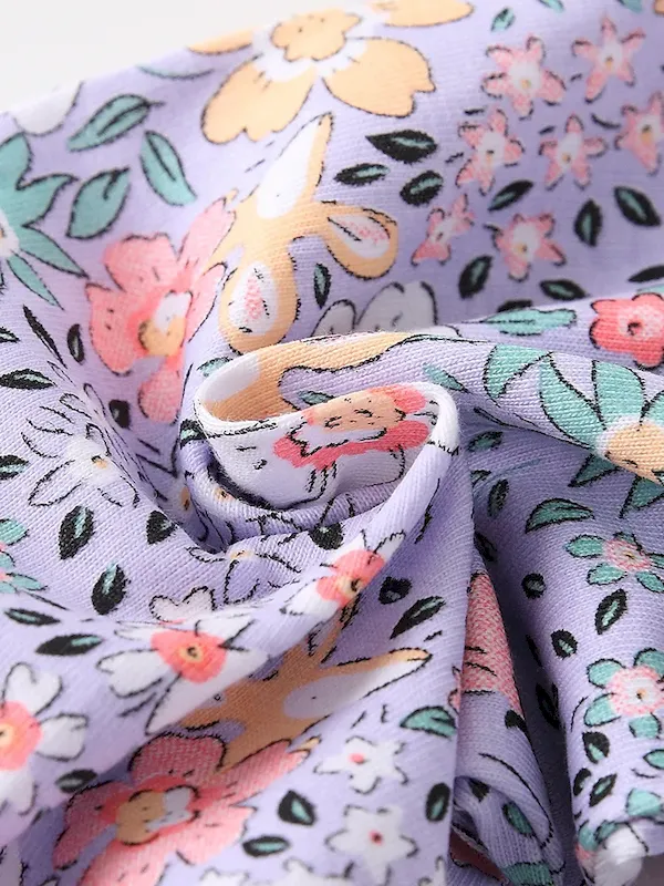 Wholesale Kids Girls' Fashion Casual Printed Round Neck Long Sleeve Top Jogger Pants Two-Piece Set - Image 3